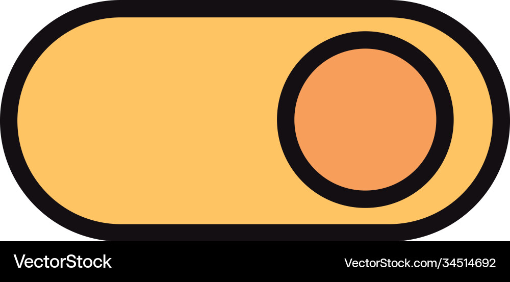 Benutzeroberfläche Navigation Taste Slider linear Vektorbild