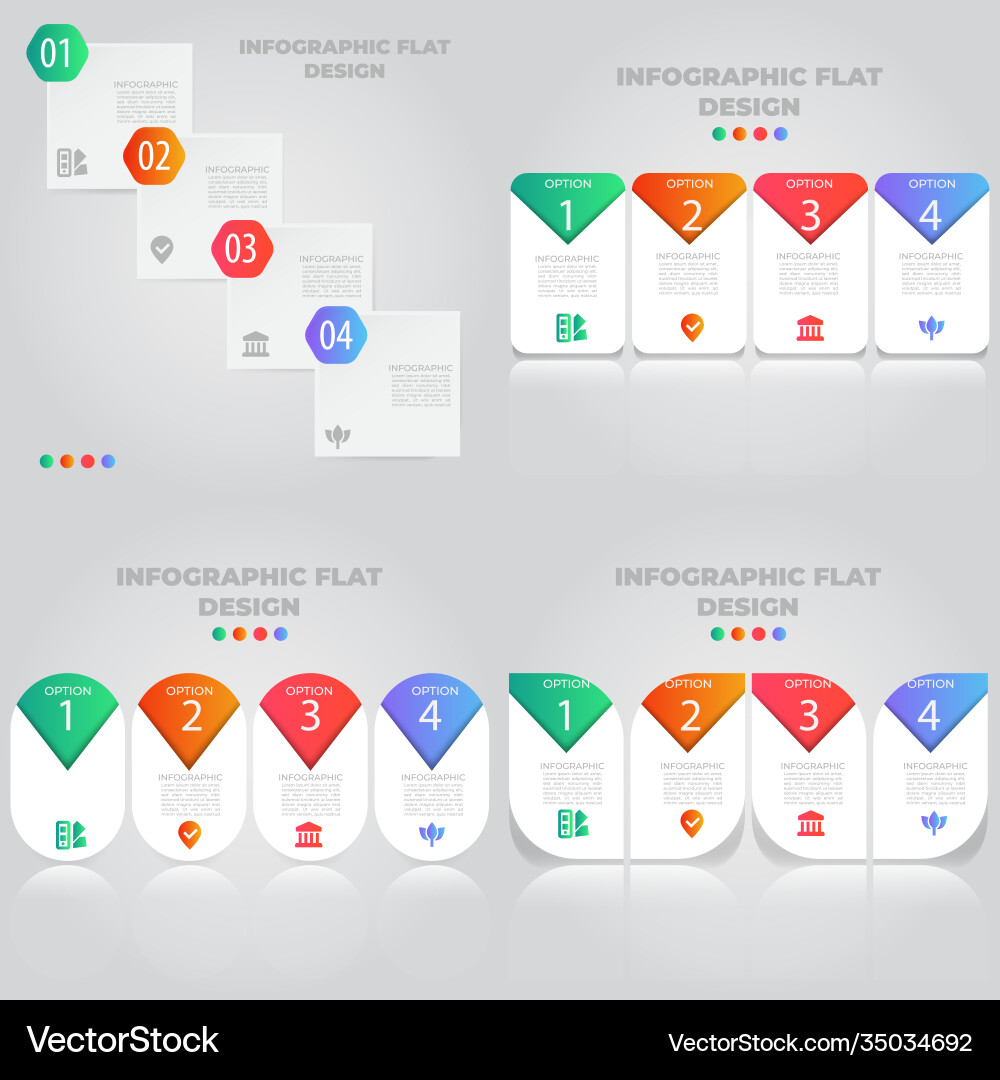 Business data visualization process chart Vector Image