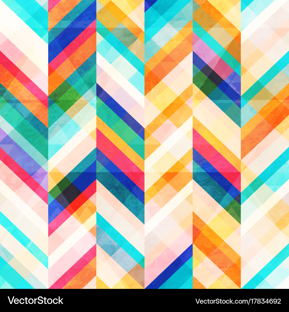 Colored zigzag seamless pattern vector image