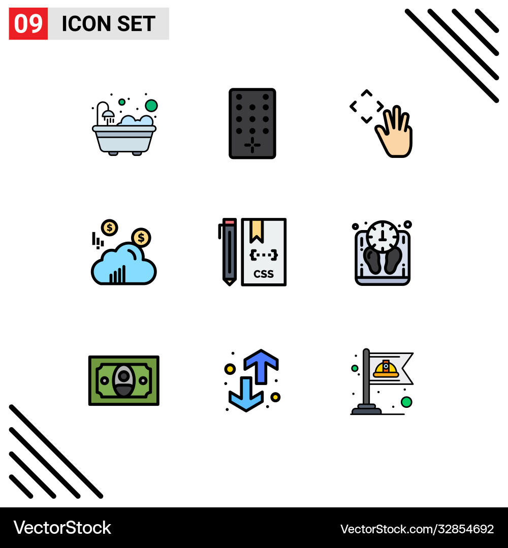 Development & Coding Icons vector image