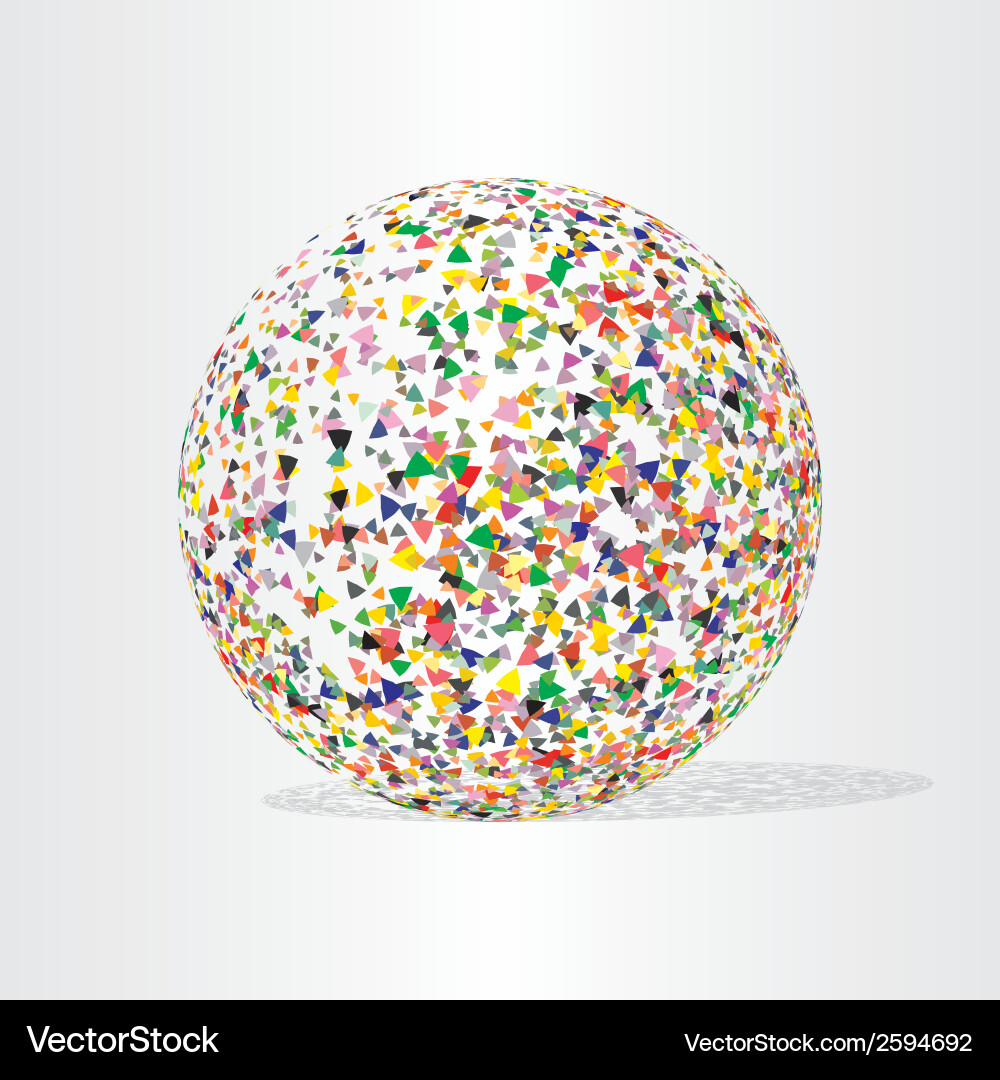 Globe with tree-angles design Vector Image