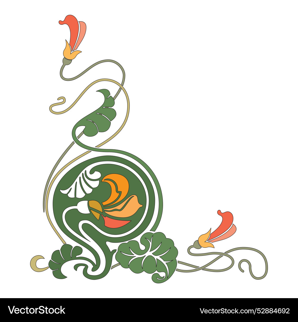 Line art frames and scroll elements floral linear Line art frames and scroll elements floral linear vector image