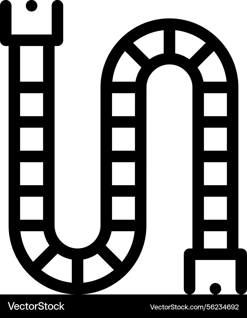 Pipe icon thin linear style design isolated Pipe icon thin linear style design isolated vector image