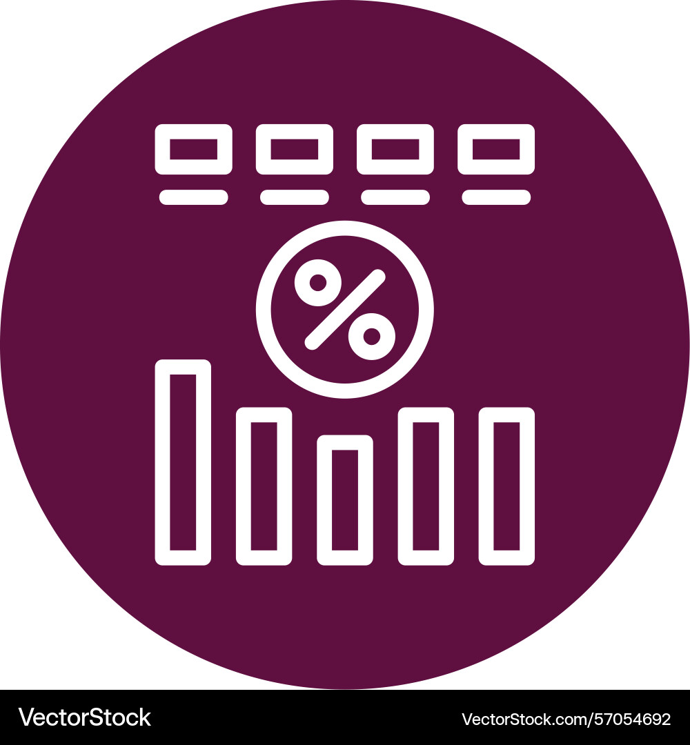 Progress line circle style icon design Vector Image
