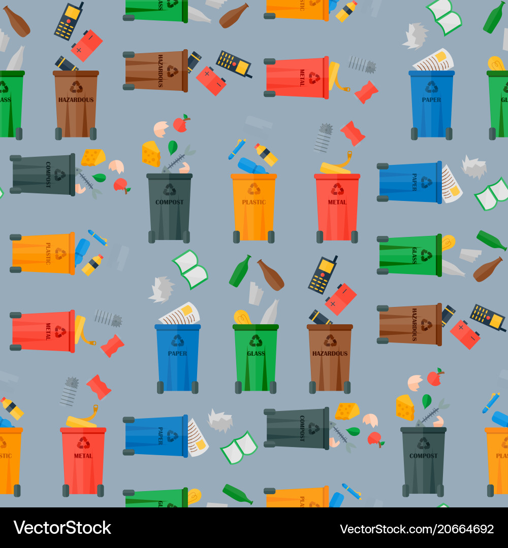 Recycling garbage waste sorting processing Recycling garbage waste sorting processing vector image