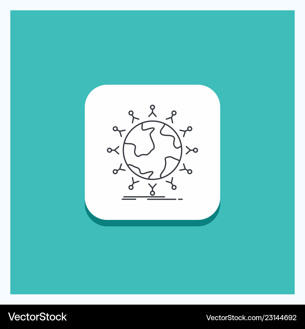 Round button for global student network globe Round button for global student network globe vector image