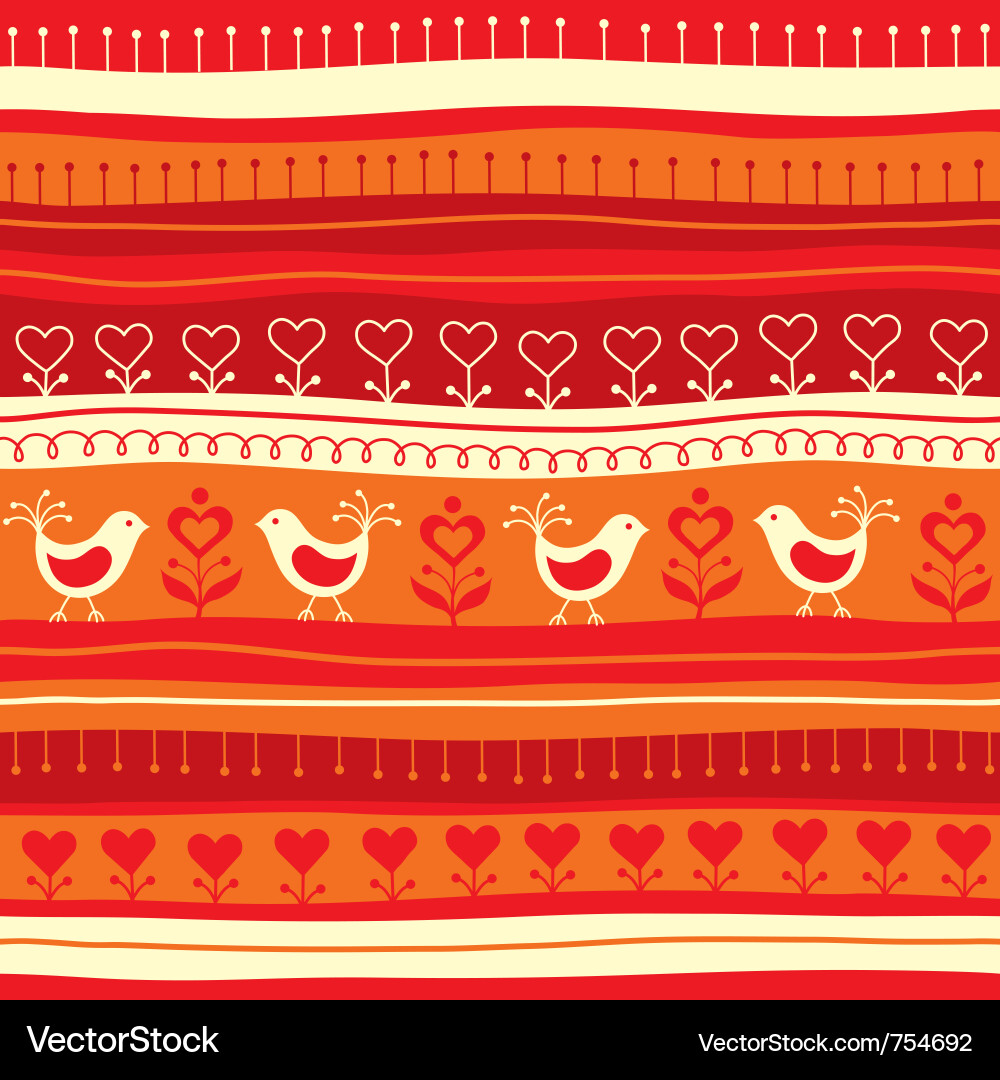 Seamless background with birds Vector Image