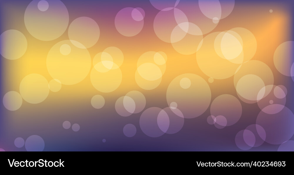 Abstract multicolored bokeh background Vector Image