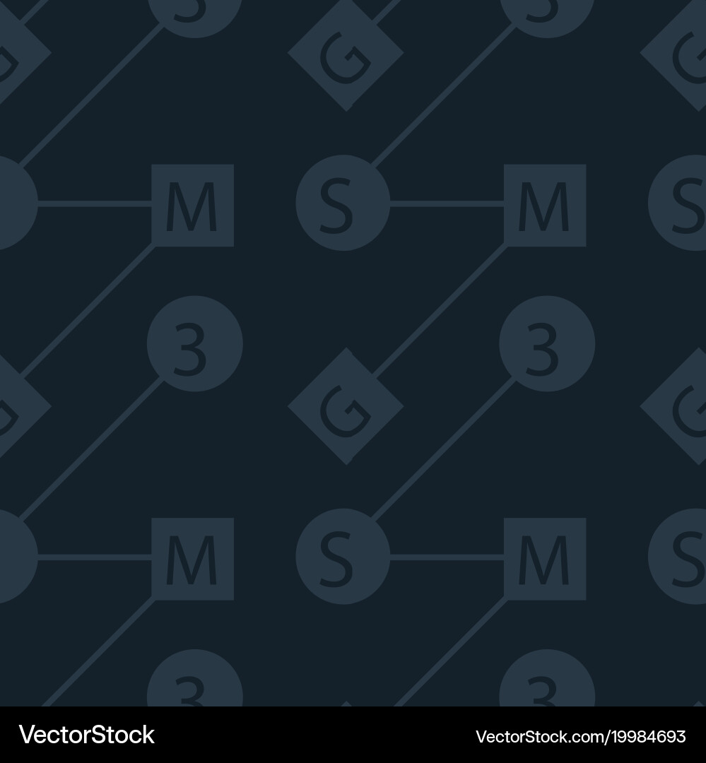 Abstract system typography coded seamless pattern Vector Image