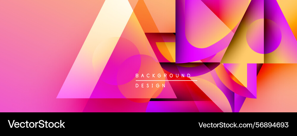 Abstract vibrant design overlapping shapes create Abstract vibrant design overlapping shapes create vector image