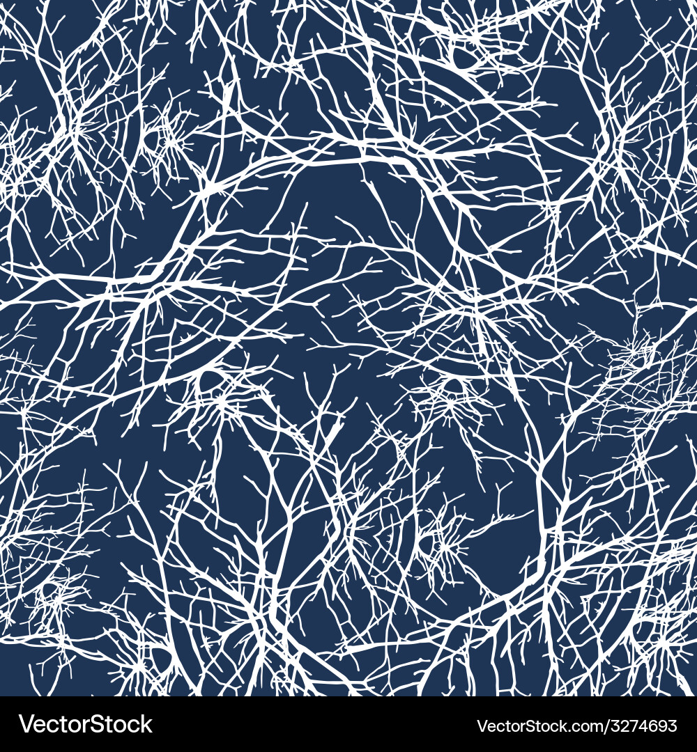 Branches Texture Seamless Pattern vector image