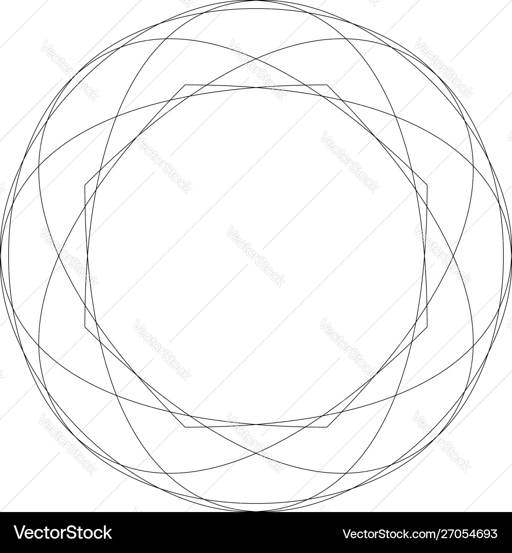 Circular geometric design elements with editable Circular geometric design elements with editable vector image