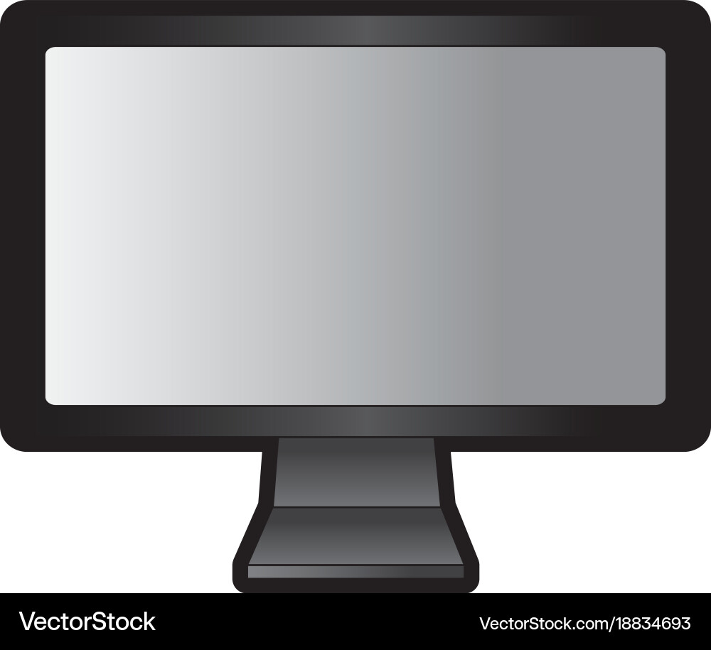 Computer monitor icon image vector image