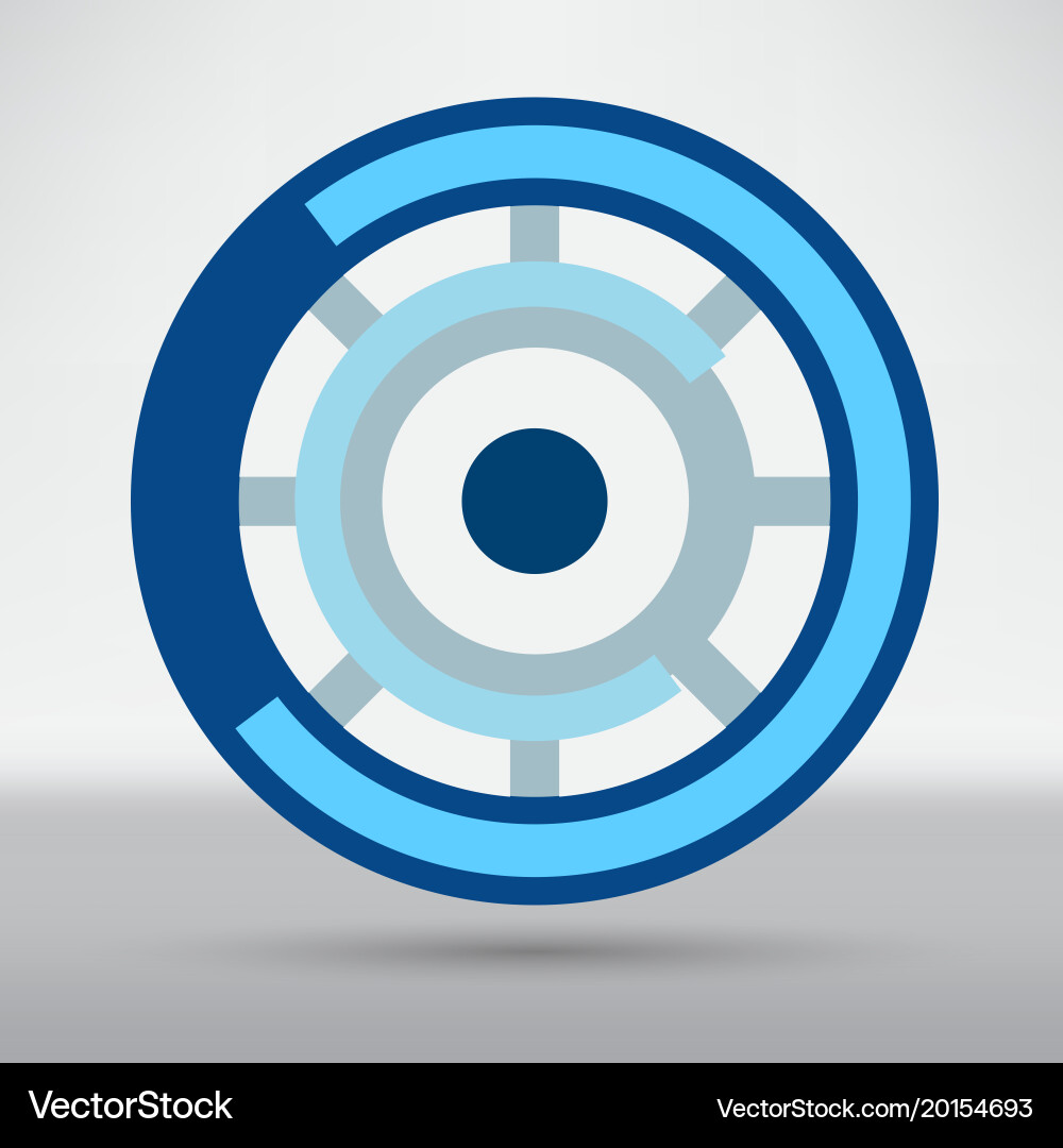Cyber Eye Symbol Symbol Vektorbild