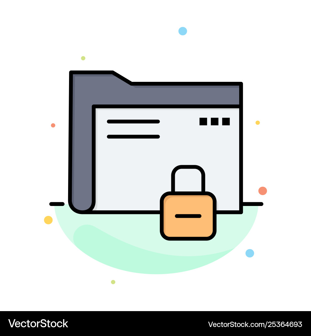 Data folder password protection secure abstract Data folder password protection secure abstract vector image