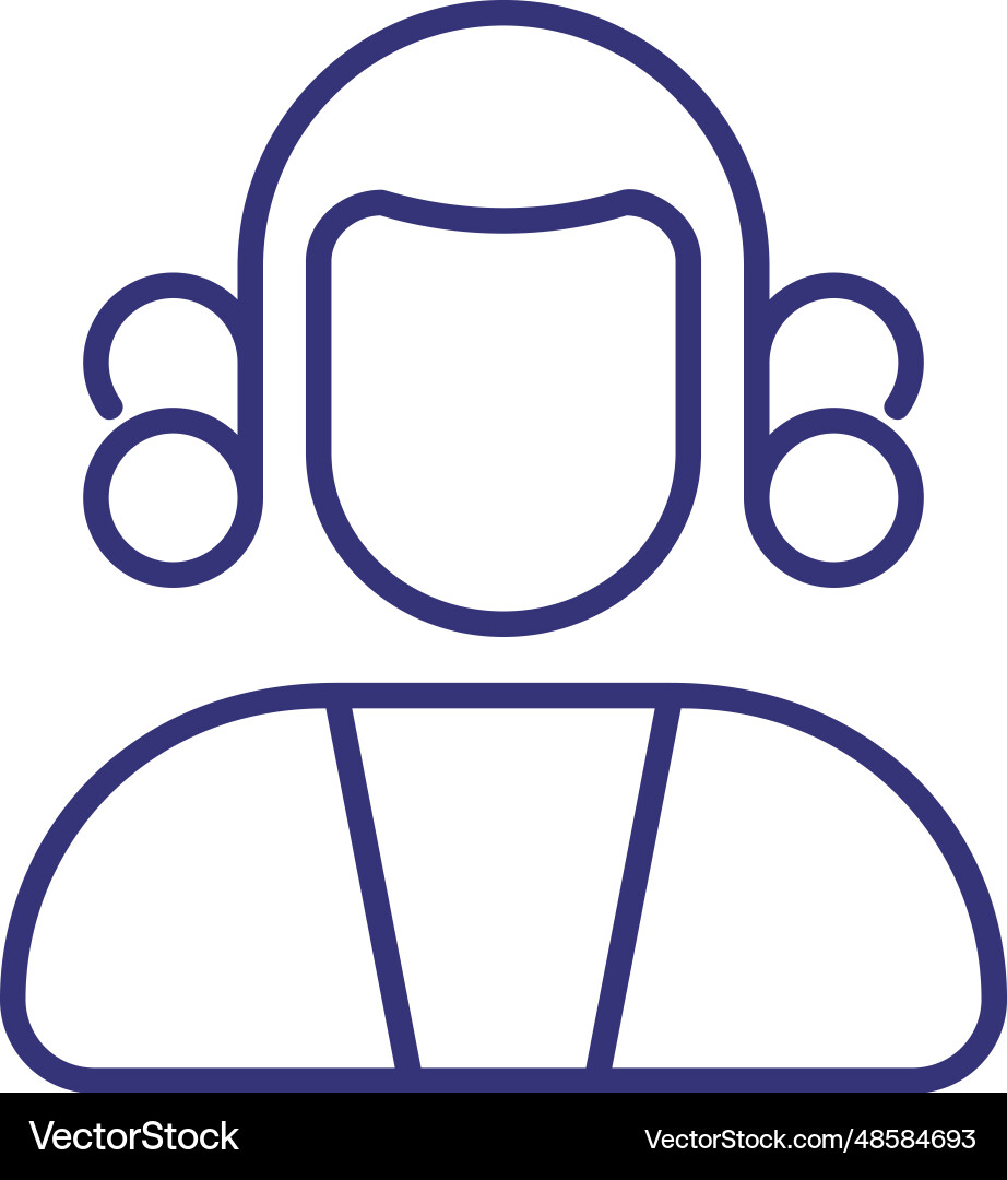 Judge line icon Judge line icon vector image