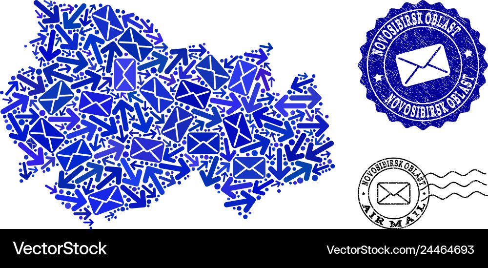 Mail movement composition of mosaic map Mail movement composition of mosaic map vector image