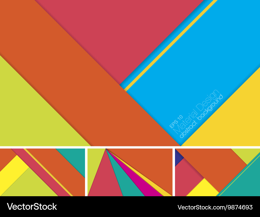 Material design abstract background vector image