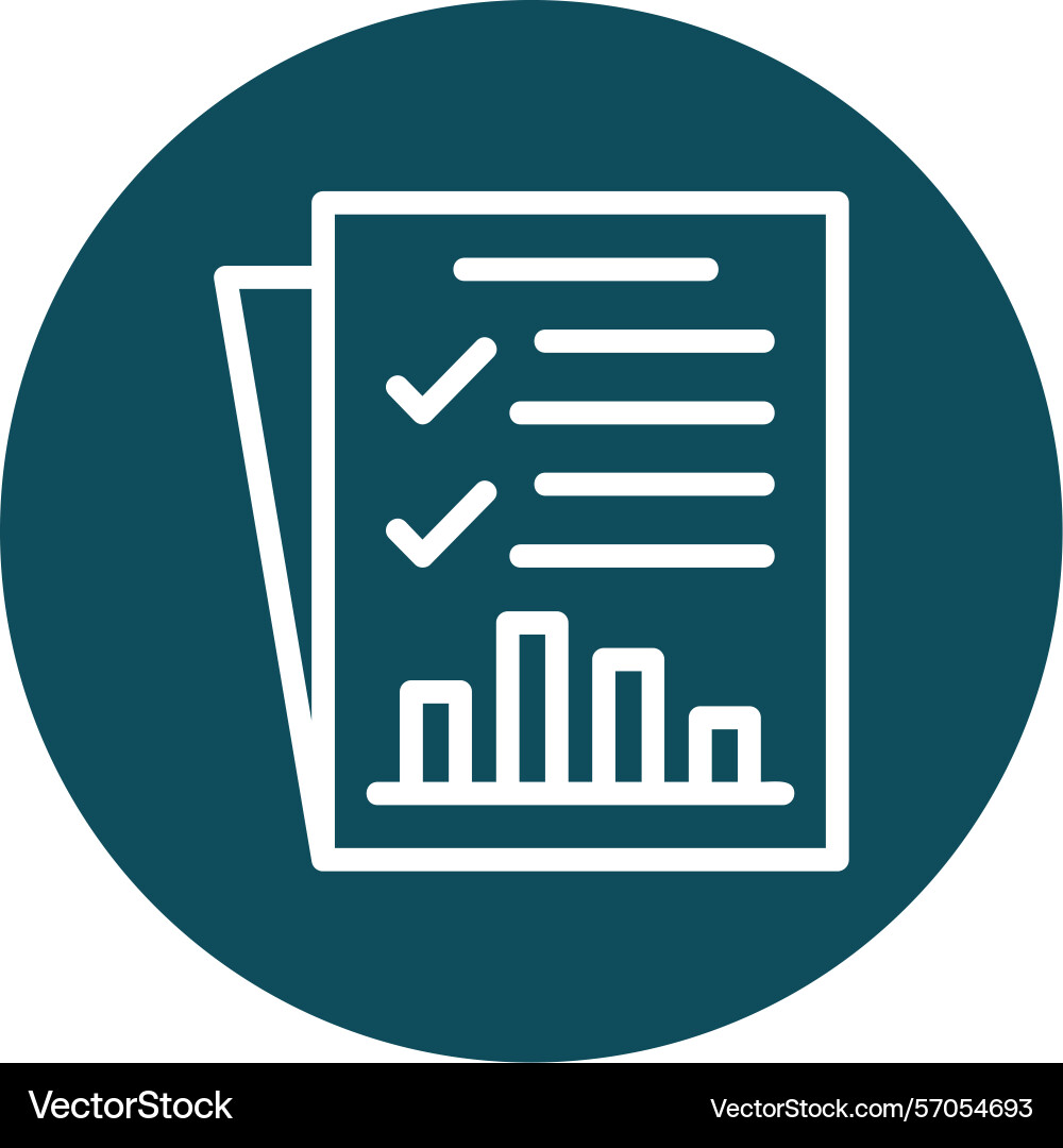 Status report line circle style icon design Vector Image