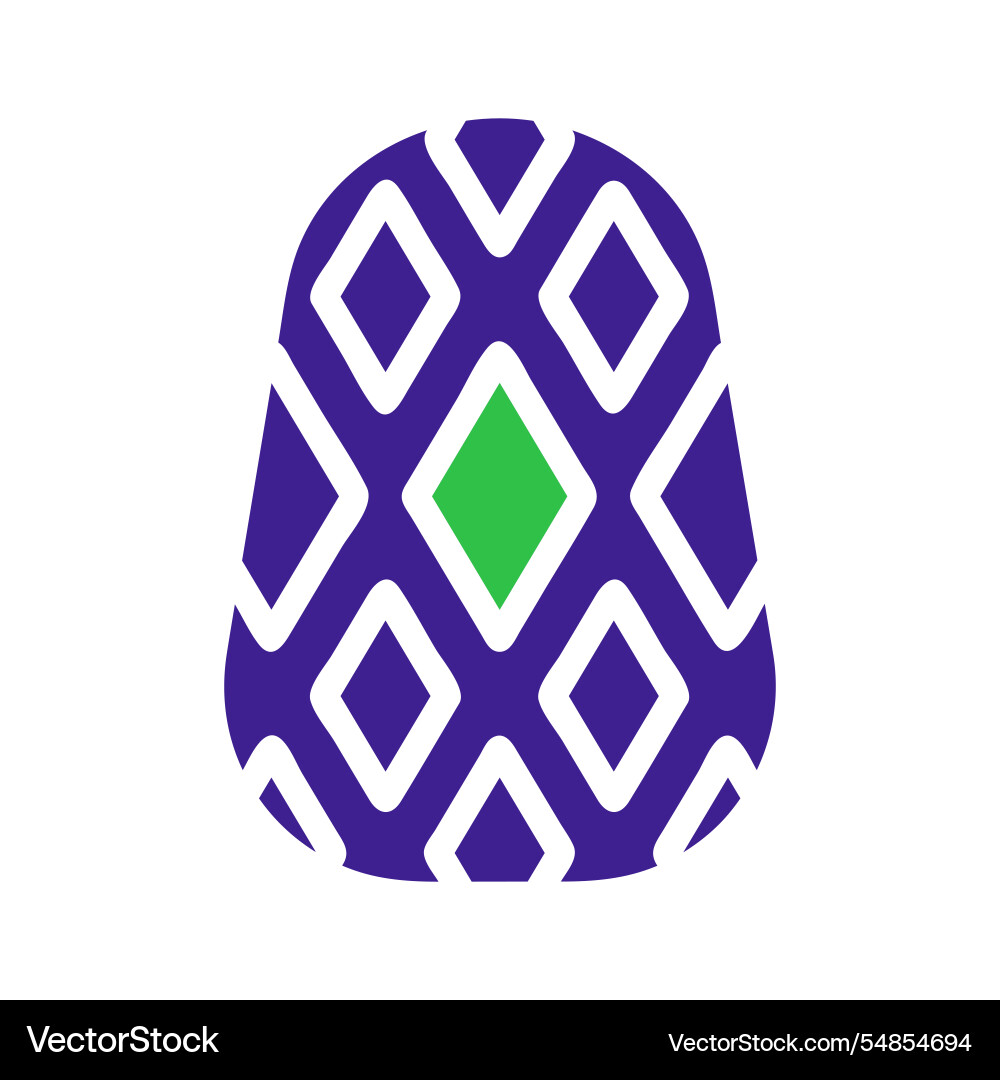 Abstract geometric patterned object modern design Vector Image