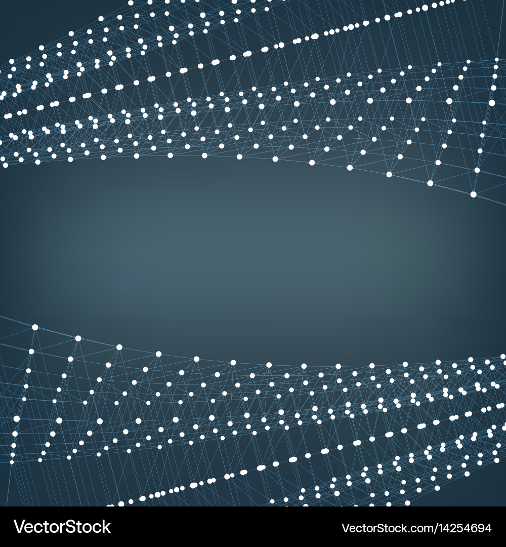 Abstract mesh background chaotically vector image