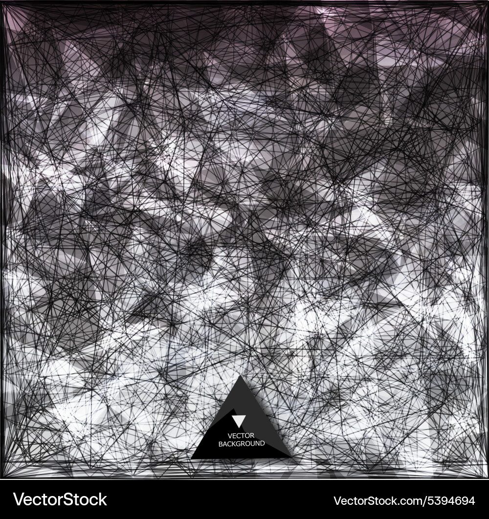 Abstract web background triangles vector image