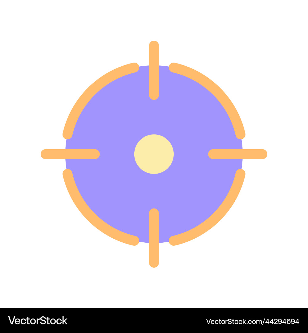 Aim pixel perfect flat gradient color ui icon Aim pixel perfect flat gradient color ui icon vector image