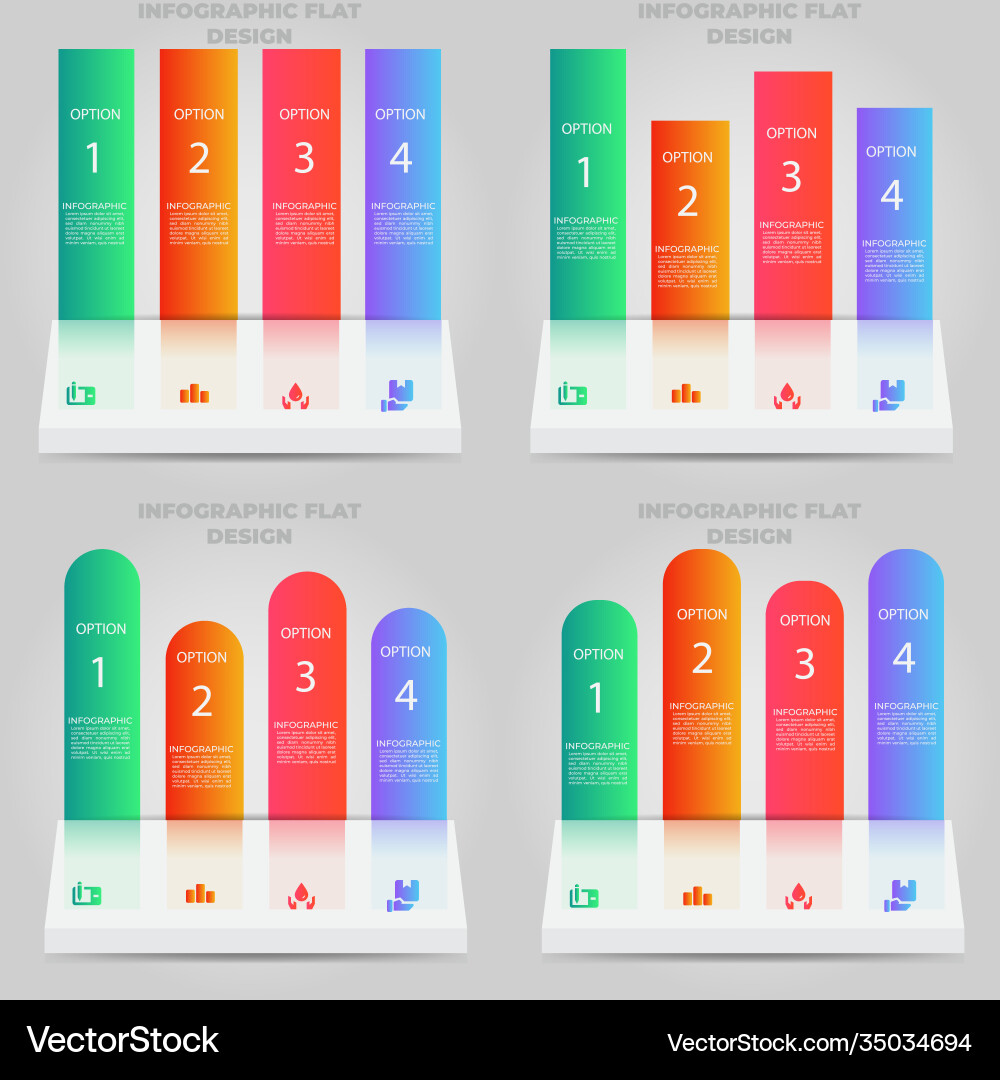 Business data visualization process chart Vector Image