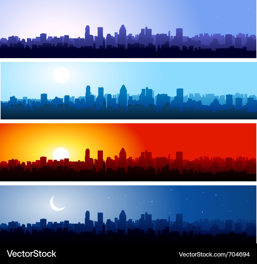 Cityscape Skyline Vector Image