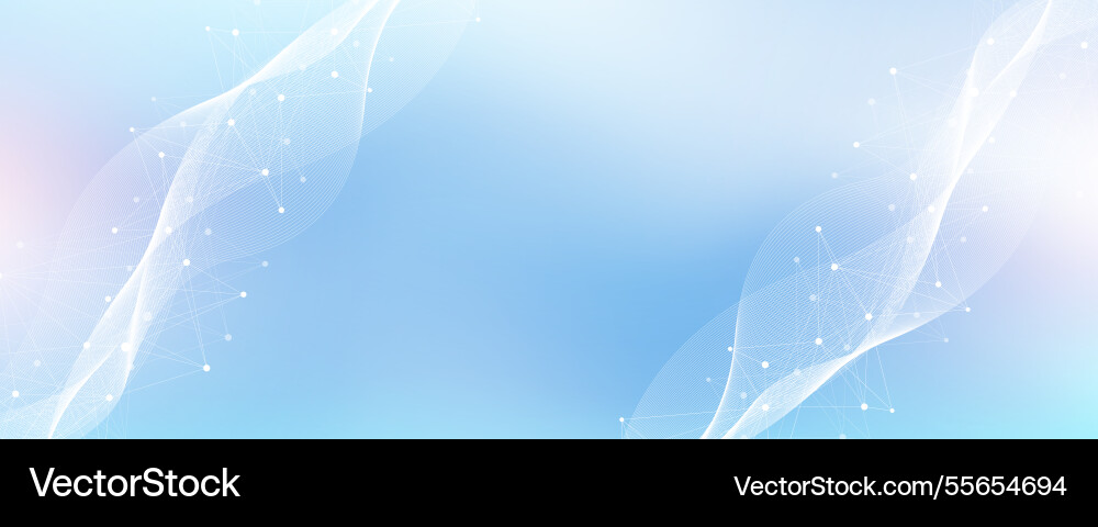 Global network connection banner design template Vector Image