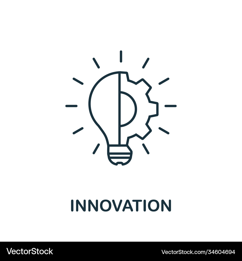 Innovation line icon simple element from digital Innovation line icon simple element from digital vector image