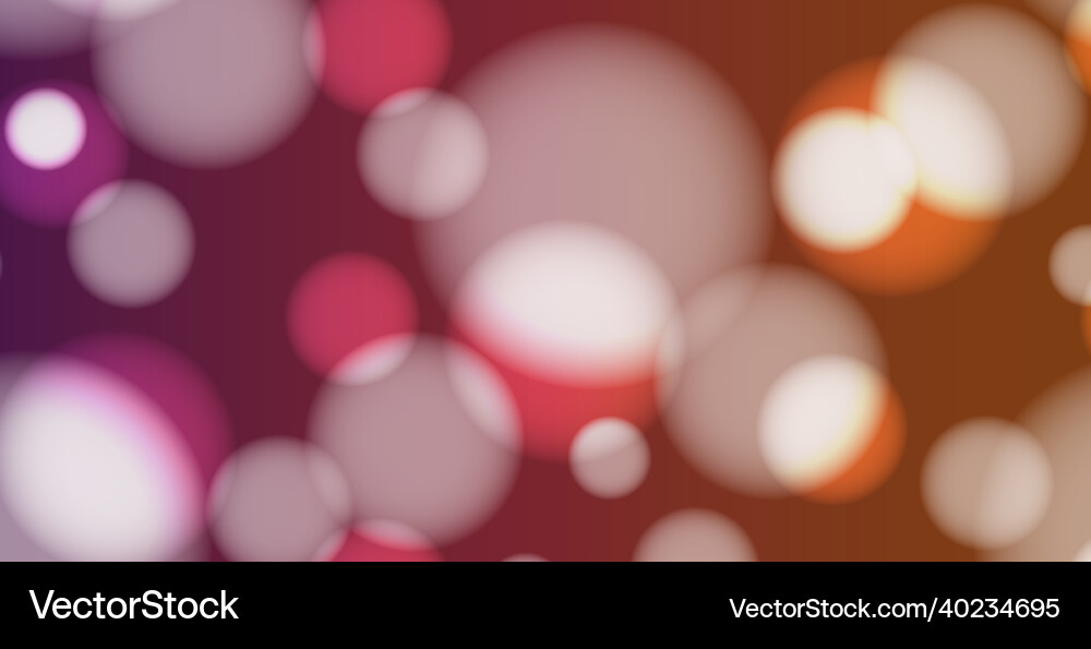 Abstract multicolored bokeh background Vector Image