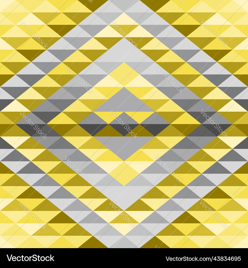 Background pattern triangle color yellow gray Background pattern triangle color yellow gray vector image