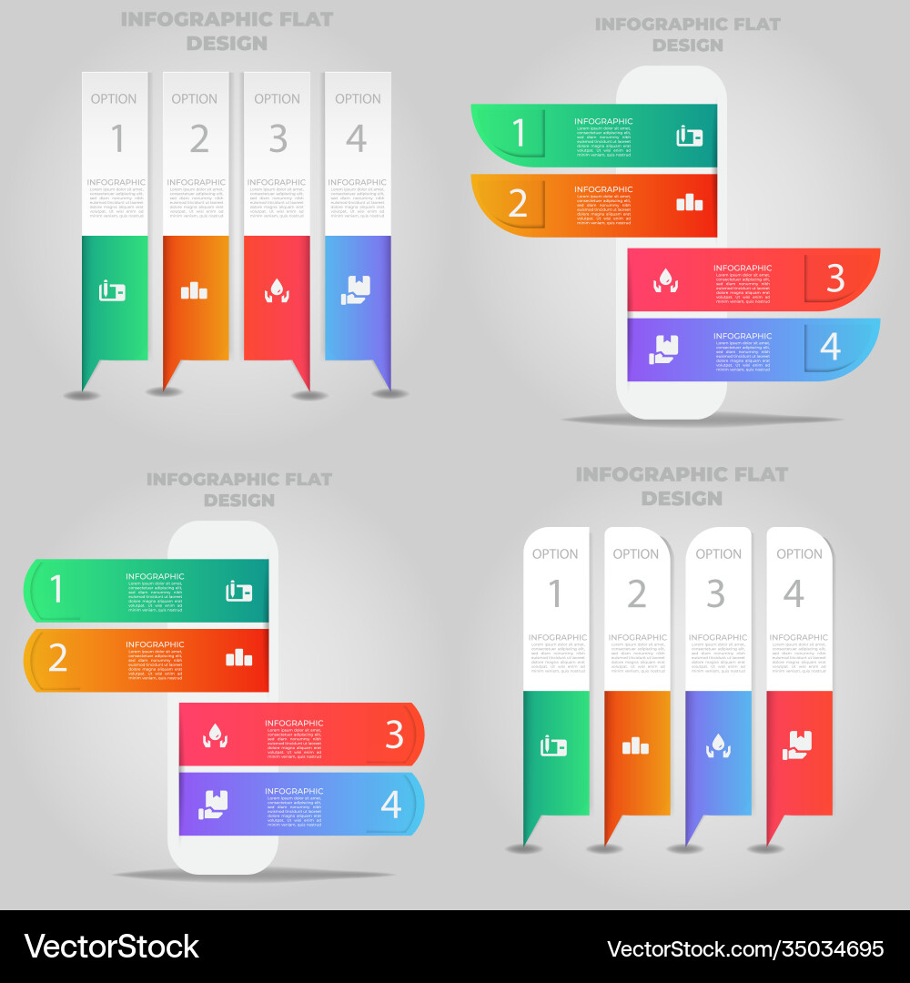 Business data visualization process chart Vector Image