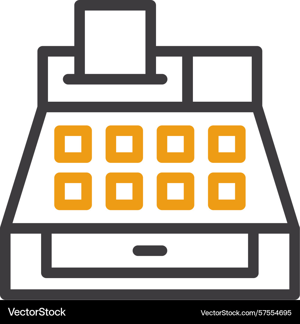 Checkout counter two color icon Vector Image
