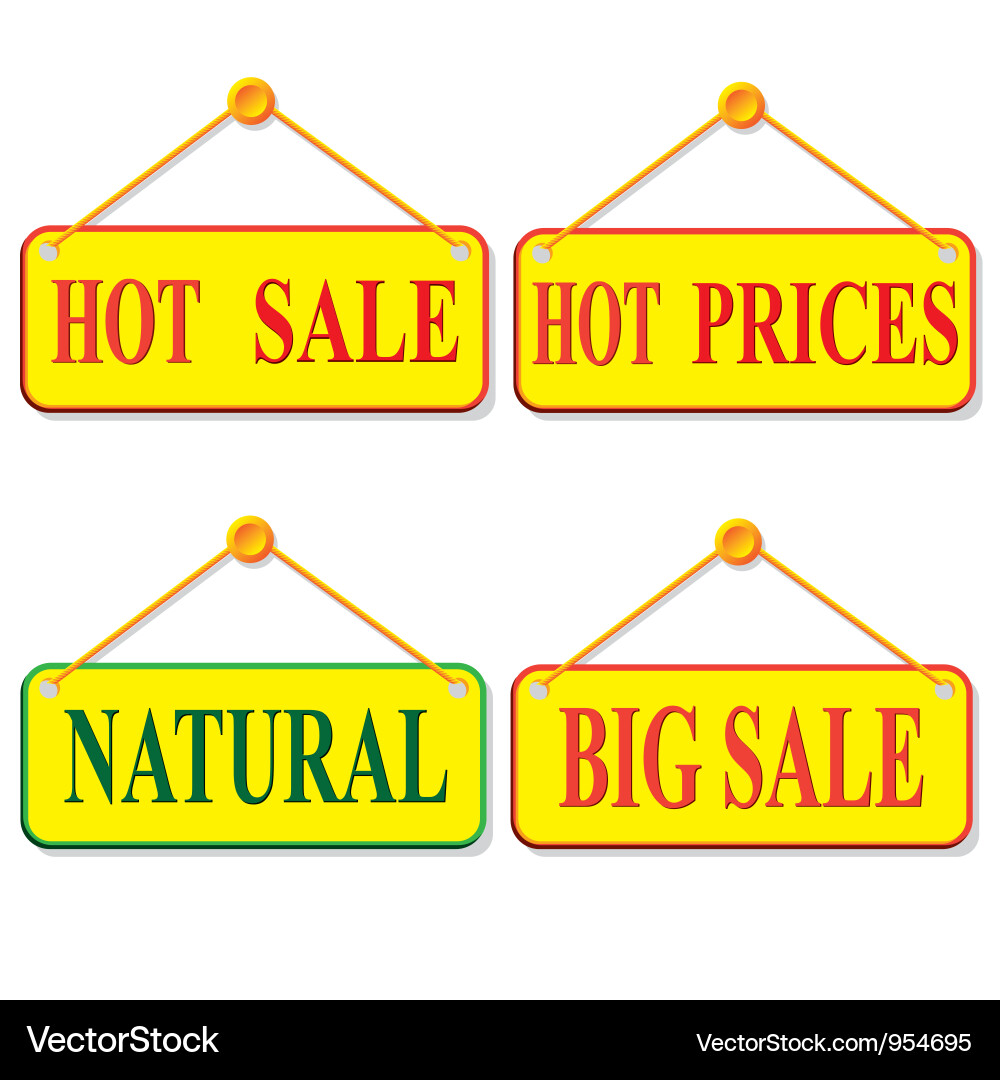 Label and design element Vector Image