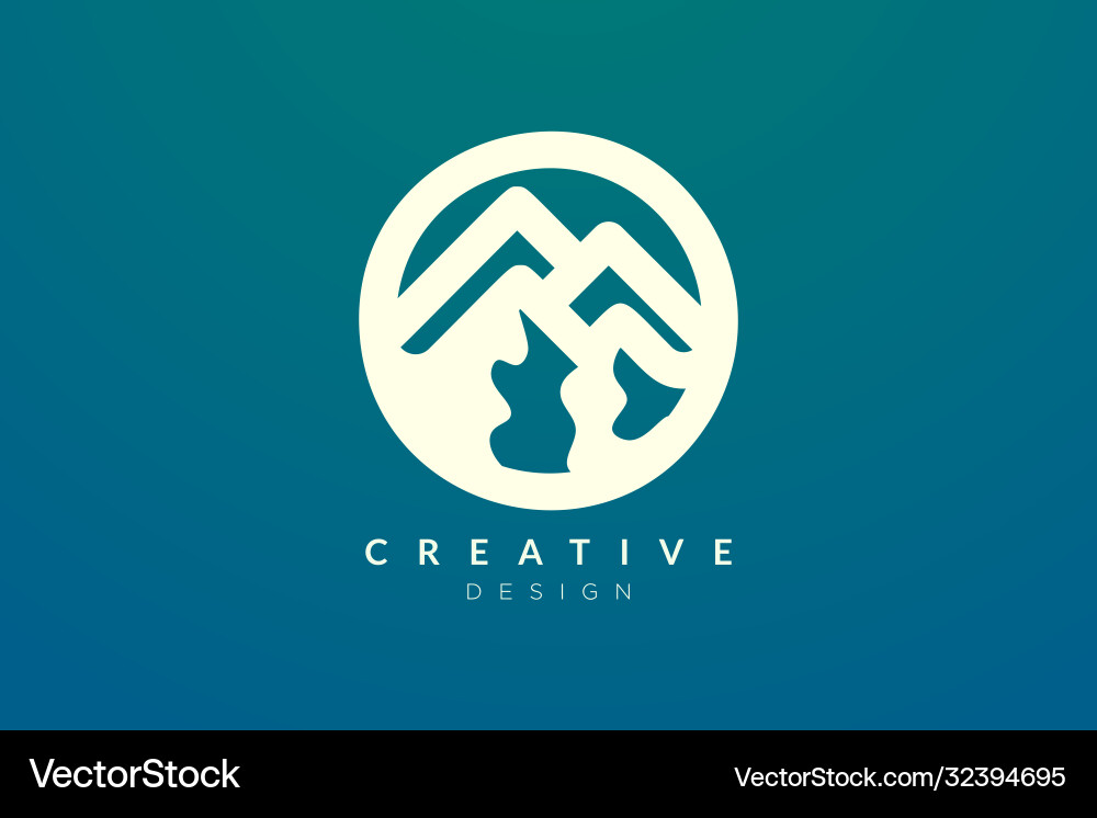 Logo design that combines circle objects Vector Image