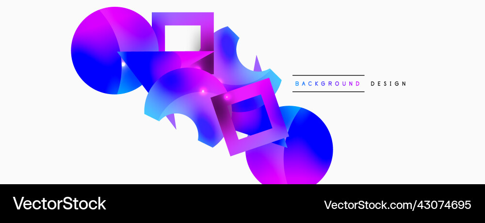 Minimal geometric abstract background primitive Vector Image