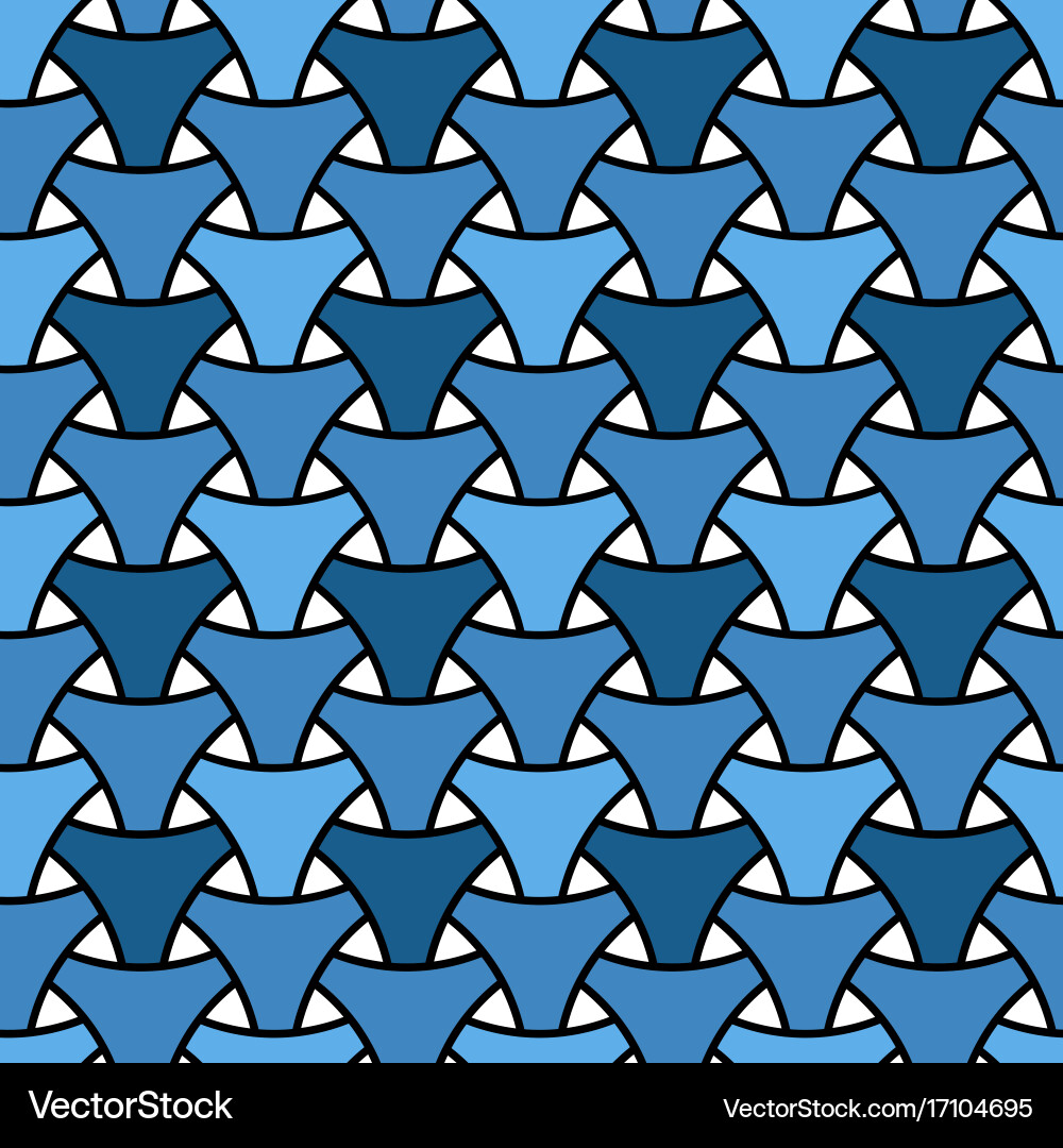 Seamless weaving triangle squama surface pattern vector image