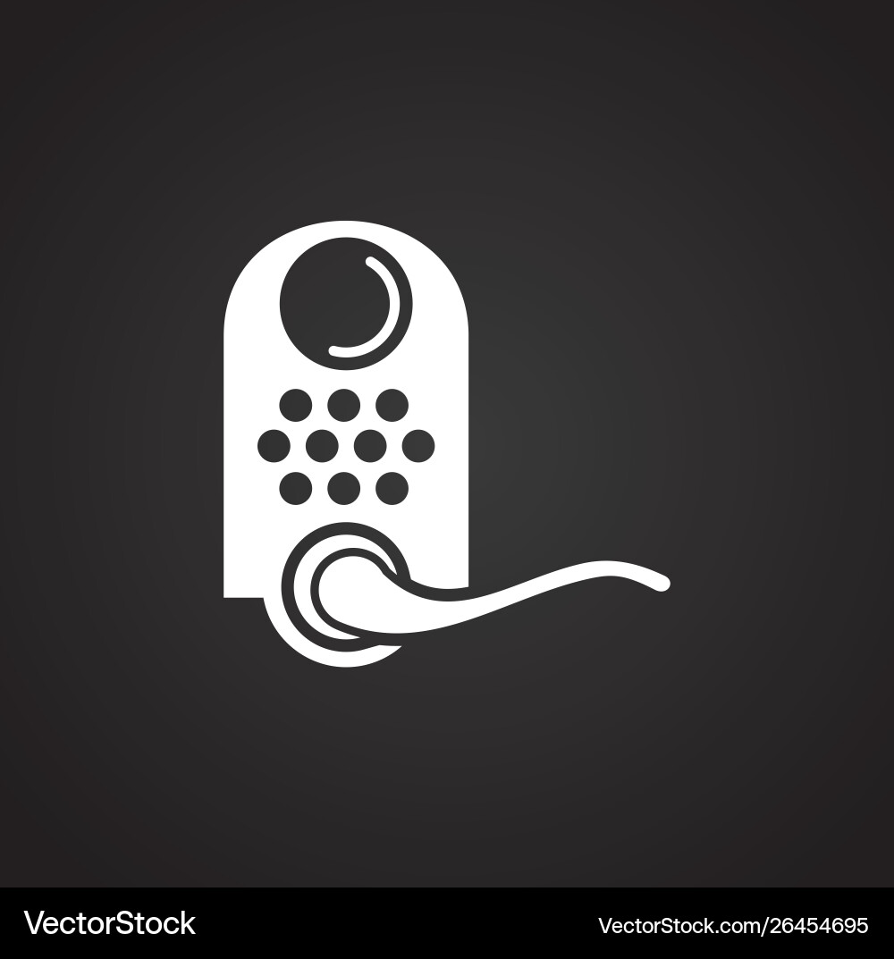 Smart lock icon on background for graphic and web Smart lock icon on background for graphic and web vector image