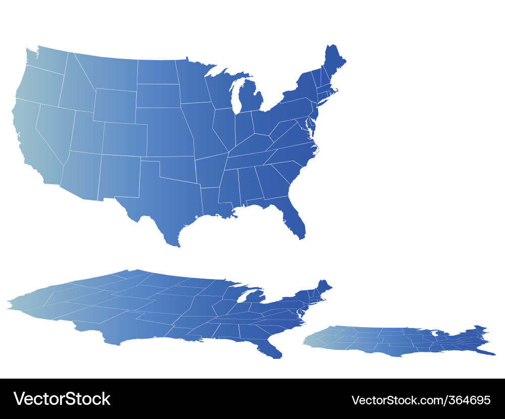 United States Map Vector Image