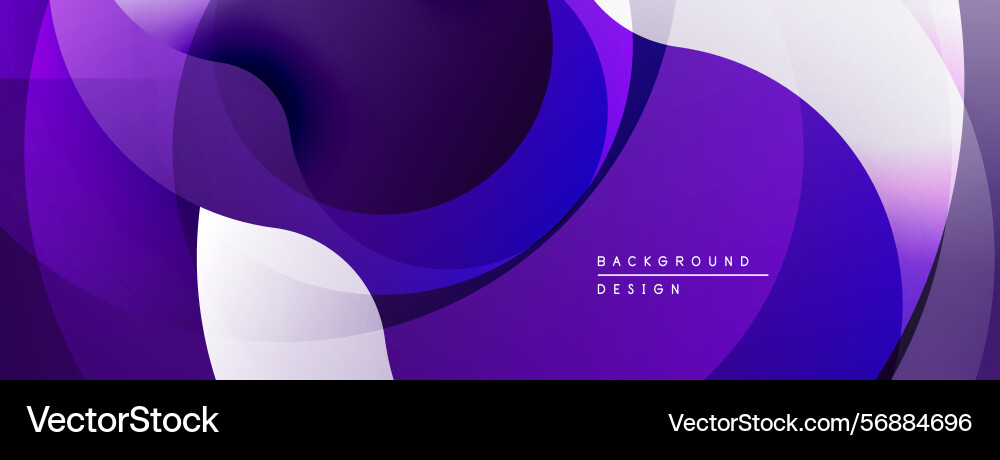 Abstract fluid shapes overlap creating dynamic Abstract fluid shapes overlap creating dynamic Vector Image