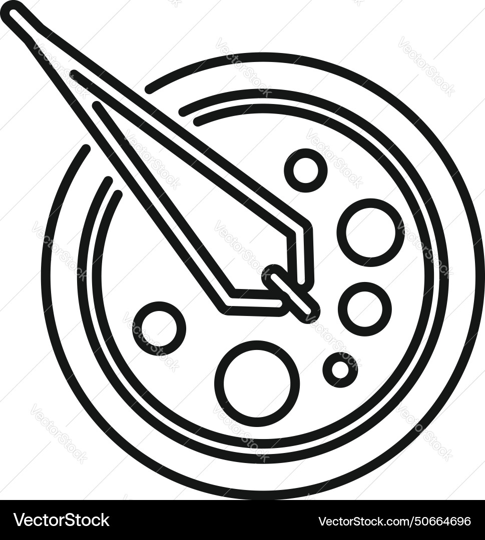 Chemistry lab forceps icon outline study Chemistry lab forceps icon outline study vector image