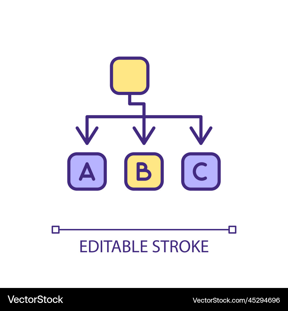 Hierarchy Icon - Structure vector image