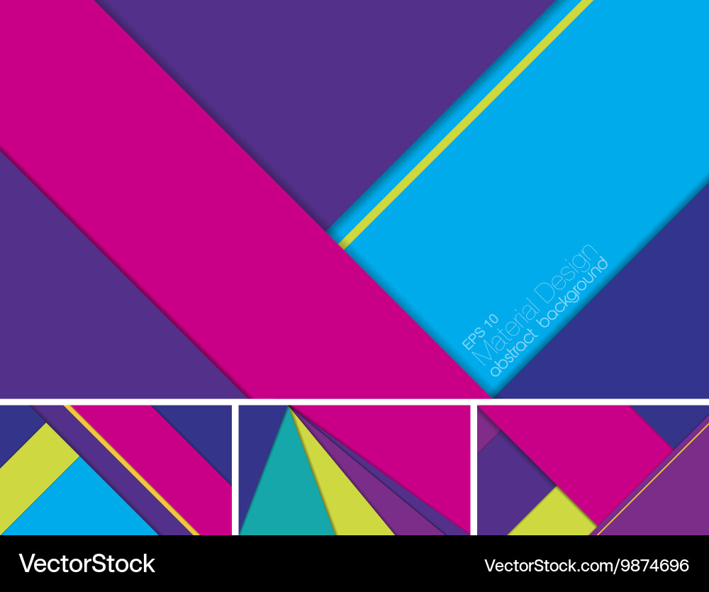 Material design abstract background vector image