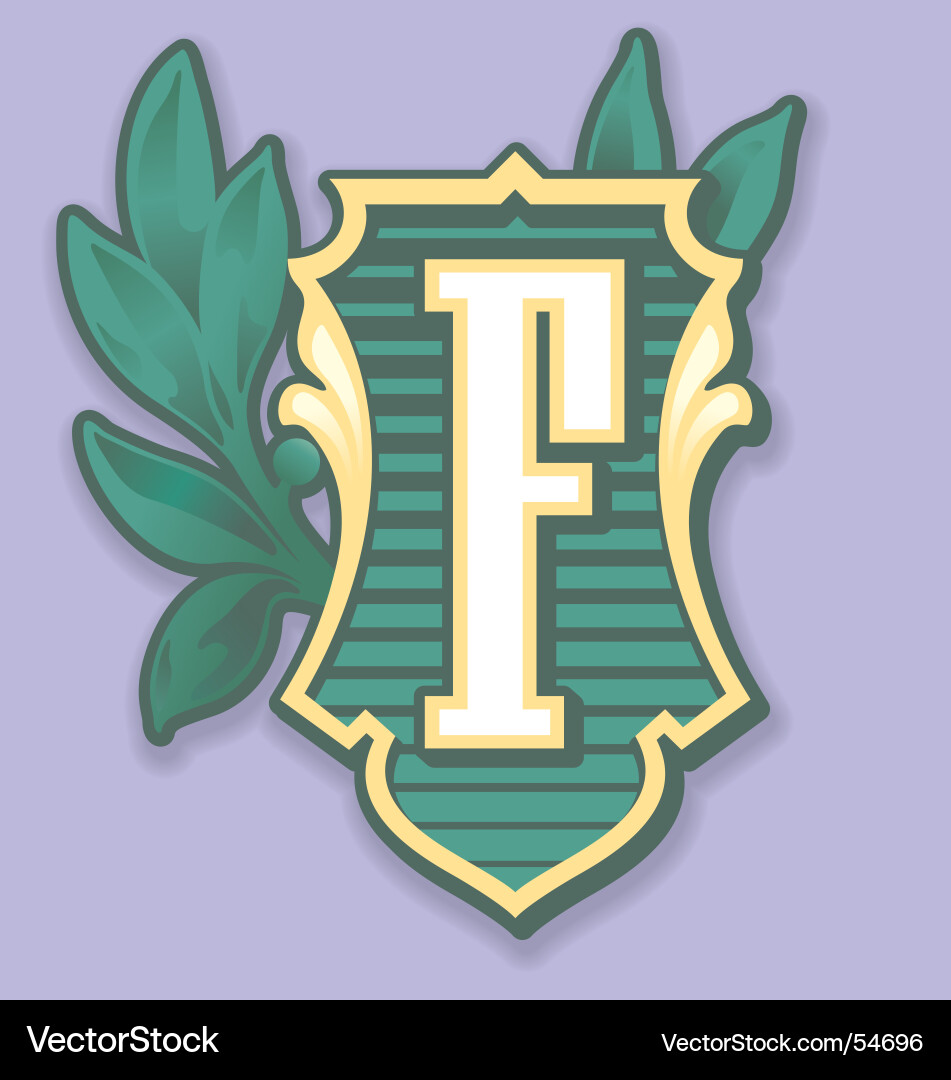 Olive Branch Shield vector image