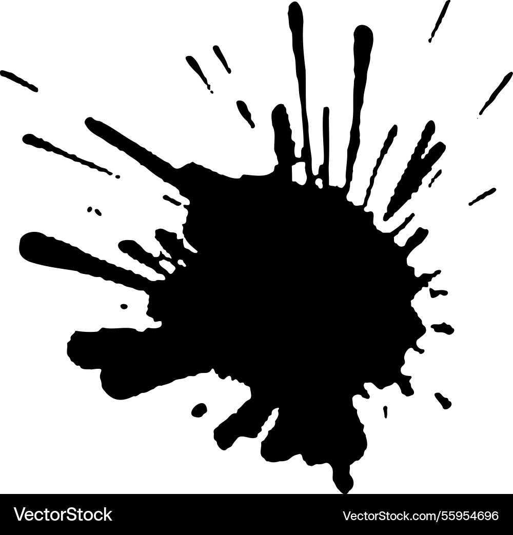 Schwarze Tintentropfen und Lackspritzer Hand gezogen Schwarze Tintentropfen und Lackspritzer Hand gezogen vektorbild
