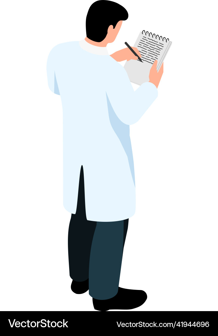 Scientist reserach logging composition Scientist reserach logging composition vector image