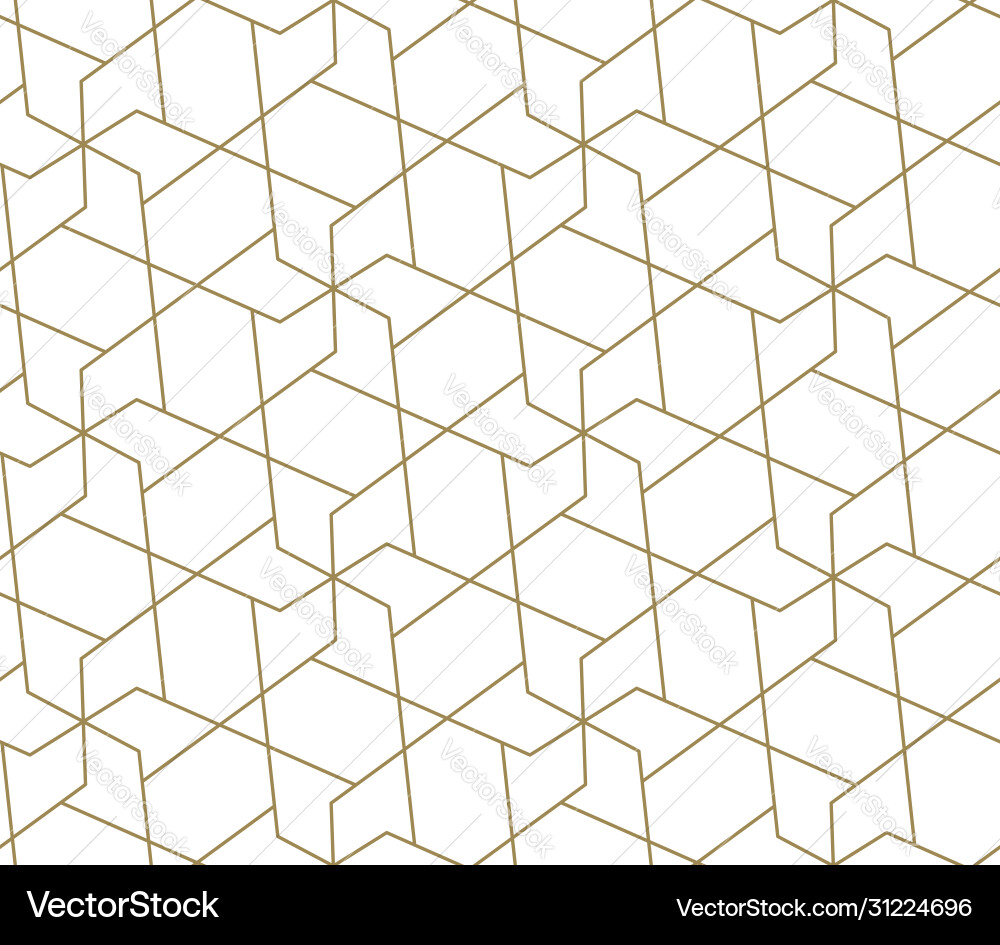 Seamless pattern with abstract geometric line Vector Image