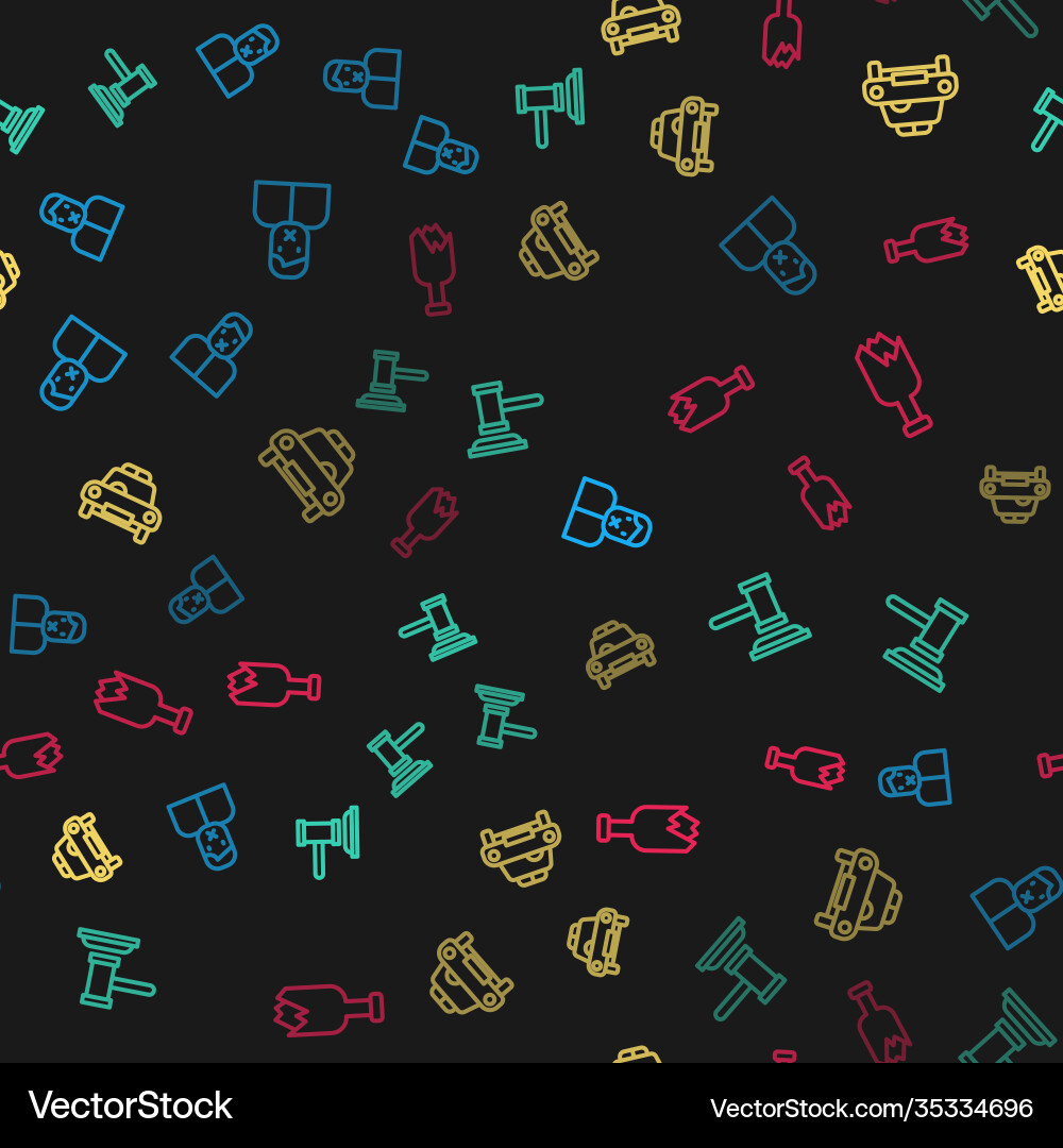 Set line censor and freedom speech judge gavel Set line censor and freedom speech judge gavel vector image